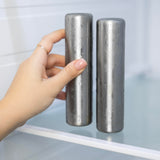 Outset Stainless Steel Cylinder Ice Packs, Set of 2 Metal Lunch Box Coolers