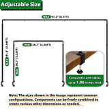 Over The Table Rod Stand with Clamps, Adjustable Metal Table Arch Stand