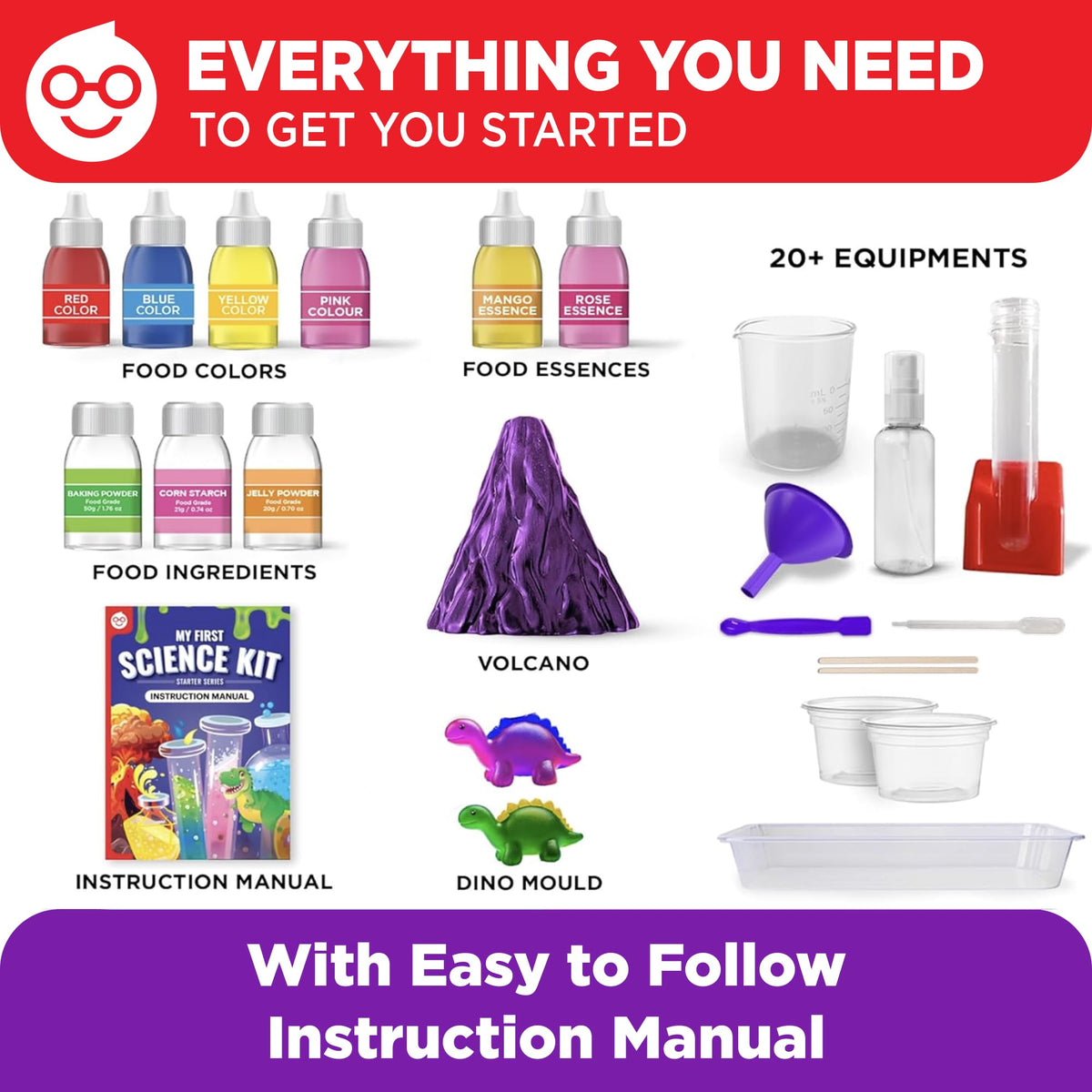 Doctor Jupiter My First Science Experiments Kit for Kids Ages 4+