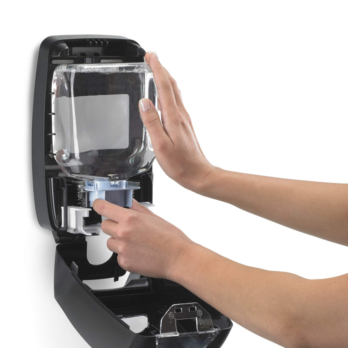 GOJO FMX-12 Push-Style Foam Soap Dispenser, Black, for 1250 mL FMX-12 Foam Soap Refills (Pack of 1) - 5155-06