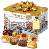 Matilde Vicenzi Venezia Cookie Gift Tin - Italian Pastries & Cookies in Individually Wrapped Trays - Gourmet Gifts For Thanksgiving & Christmas - Assorted Cookies in Italian Design Tin 32.5oz (920g)