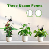 CHOUYUHE 23 Inch Plant Trellis for Potted Plants, Sturdy Metal Houseplant Trellis for Climbing Plants Indoor Outdoor, Rust-Resistant Plant Support for Monstera Pothos Ivy, 4 Pack (4, 23inch)