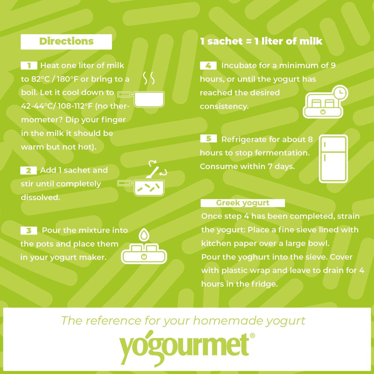 Yogourmet Yogurt Starter With Probiotics (12 Pack Bulk Version) - Make Yogurt at Home - Starter Culture - All Natural, Gluten Free, Kosher, Halal - 3 g Sachets