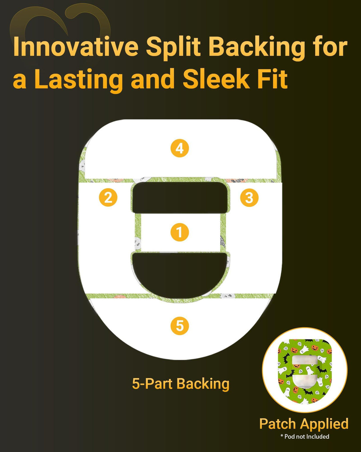 Omnipod 5 Adhesive Patches Waterproof, Amolyfe 20 Pack Omnipod Overpatches with Stretchable Strap, Breathable, Long-Lasting Medical Adhesive, Premium Hinged Tin (Christmas)