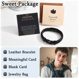FIEEFX To My Son Bracelet Gifts from Dad Mom