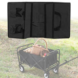 Camping Cart Liner Foldable Wagon Cloth Pocket,Beach Cart Large Capacity Cloth Pocket,for Station Wagons Front and Rear Foldable,Replacement Cloths Bags Size fits Length24-30 Height7-11
