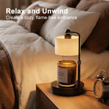 Bingyouth Candle Warmer Lamp with Timer, Adjustable Height Wax Melt Warmer