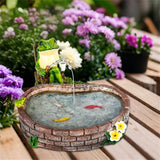 RPYFMMKPF Solar Frogs for Outdoors, Fishing Frog-Shaped Garden Decor, Patios, Yards, and Lawn Ornaments Frog Gifts for Women