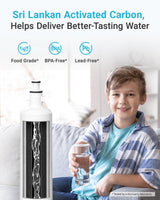 AQUA CREST Replacement for GE® RPWFE®, RPWF (with CHIP) Refrigerator Water Filter, Compatible with GYE22HMKES, GYS22GMNES, GYE22HBLTS, DFE28JSKSS, GFE28HMHES, GNE29GYNFS, 3 Filters