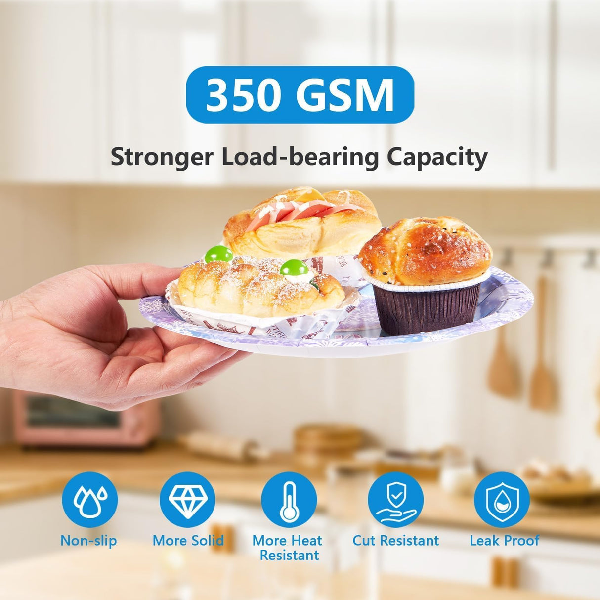 Grencian 96Pcs Frozen Party Supplies Plates Winter Onderland 3rd Birthday Plates Winter Snowflake Happy 3rd Birthday Tableware Disposable for Kids Girls Frozen Themed Party Christmas