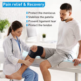 Plus Size Knee Brace for Knee Pain Women and Men Patellar Tendon Support Strap,Adjustable Extra Large Knee Support Stabilizer for Meniscus Tear,Arthritis,Tendonitis, MCL, ACL,Injuries,Relief,Sports,XX-Large
