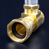 Kudos-Trading - 3/4 Inch Water Hammer Arrestor for UK Washing Machines - Easy Install, Durable Brass, Noise Reduction, Maintenance-Free, Pressure Protection, Universal Fit