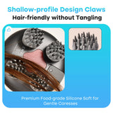 arboleaf Scalp Massager Rechargeable Head Massager Scalp Stress Relax, Waterproof Handheld Hair Scratcher with 8 Removable Massage Claws, Gift