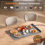 NEWKITCHEN Warming Mat for Food, (XL 24"x15") Food Warming Mat for Parties Buffet Upgrade Graphene Fast Full Surface Heating -Versatile Food Warmer for Gatherings, Parties, Everyday Use