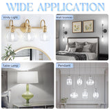 GvvooHome Edison Bulbs, E26 LED Bulb 60 watt Equivalent, Non-Dimmable, 4000K Daylight White, ST58 Vintage Light Bulbs, 90+ CRI, 6W 600LM, E26 Medium Base, Clear Glass, 6 Pack