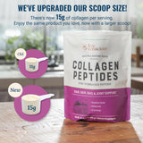 Collagen Peptides Powder - Naturally-Sourced Hydrolyzed Collagen Powder - Hair, Skin, Nail, and Joint Support - Type I & III Grass-Fed Collagen Supplements for Women and Men - 41 Servings - 16oz