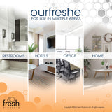 Fresh Products ourfreshe Plug In Air Freshener 30 Day Refills Replace Messy Aerosols with Dry Fragrance For Use in Medium Sized Spaces Cotton Blossom 6 Pack