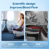 2-Pack Airplane Foot Hammock, Portable Leg Rest with Removable Cushion, Ergonomic Support for Travel, Car & Home