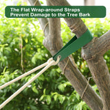 Jevrench 36 PCS Tree Straps for Staking, Guying, & Hurricane Protection, Heavy Duty Nylon Tree Support Straps with Buckle Fasteners