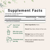 Micro Ingredients Pure Pine Pollen Powder, 6 Ounce, Wild Harvest an Broken Cell Wall, Supports Immune System Health, Boosts Energy, Antioxidant & Androgenic, No GMOs, Vegan Friendly