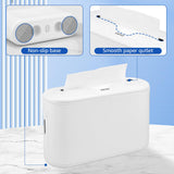 Countertop Paper Towel Holder Dispenser,Commercial Paper Towel Dispenser,Multifold Trifold Z-Fold Paper Towel Holder,Napkin Holder Dispenser,Hand Towel Dispenser for Home Kitchen Restaurant (White, M)