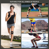 Fit Geno Patella Knee Brace for Women Men, 1-Pack Patellar Tendon Support Strap for Arthritis Tendonitis Running Jumpers Knee Hiking Basketball Volleyball Tennis Squats