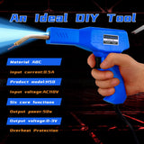 Wrdlosy Plastic Welder, 1200PCS Staples, Plastic Welding Kit, Must Have for DIYers, Instant On/Off, Welder Kit, Bumper Repair, Portable Toolbox (Blue)
