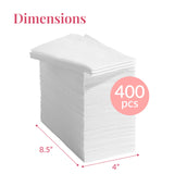 Prestee 400 Linen Feel Disposable Paper Hand Towels - White, Event Supplies, Disposable Guest Towels, Wedding Napkins, Disposable Napkins for Guest Bathroom, Christmas Parties, Holiday Dinners