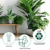 Qaobo Plant Trellis for Potted Plants 12 Pack Stackable Indoor Outdoor Climbing Houseplant Support with Garden Wire for Pothos Hoya Ivy Flower