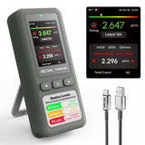AEGTEST HOUND-1011S Portable Radon Detector, High-Accuracy Sensor for Home, Lightweight, Audible & Visual Alarms, Long-Term Monitoring, Easy-to-Use Radon Tester in pCi/L or Bq/m³ for Basement