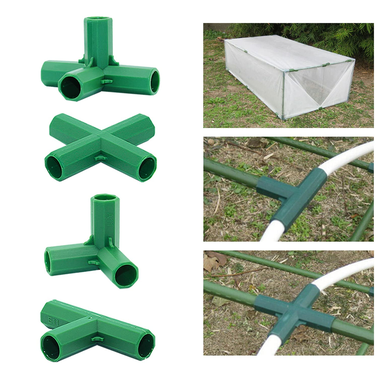 Bykswil Fitting 16MM Stable Support Greenhouse Frame Building Connector