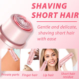 Dermave Bikini Shaver,Dual Head Shaver Women, 2 in 1 Wet & Dry Waterproof Electric Bikini Trimmer for Women(Pink)