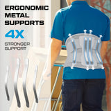 NEENCA Professional Back Brace for Herniated Disc, Lower Back Pain Relief, Lumbar Strain | Adjustable Lumbar Support Belt for Men and Women | Ideal for Work, Lifting, Posture Correction, Sciatica, Scoliosis (Gray, X-Large)