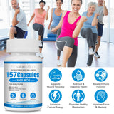 TKTALKER Complex 157 Capsules 1000 MG - High Potency Formula for Active Support Supplement - Non-GMO, Gluten-Free- 60 Capsules