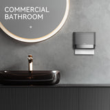 interhasa! Commercial Paper Towel Dispenser Wall Mount - ADA Compliant Multifold Trifold & C-Fold Hand Towel Holder for Restroom, Office, Clinic. Lockable, No-Drill ABS, 10.8" L x 3.5" W x 8" H