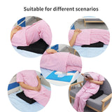 Hapeisy Bed Sore Cushion for Butt, Breathe Freely Fiber Bedsore Pressure Relief Pillow, T Shaped Opening Triangular Slope Design, Anti Decubitus Cushion for Elderly, Bedridden, Disabled