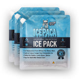 Icepaca Ice Pack for Coolers, (3 Pack) High Performance, Reusable Long-Lasting Cold Pack for Lunch Boxes, Camping, Travel & Marine Use – Non-Toxic, Leakproof, No Watery Mess, Small Size (10"X10")