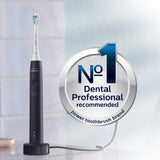 Philips Sonicare 4100 Rechargeable Electric Toothbrush, Advanced Plaque Removal, Pressure Sensor, Includes Brush Head Case, Black BD5003AZ