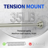 Mcrbeay Shower Curtain Rod, 1" Diameter Heavy Duty Tension Shower Rod