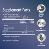 Hubner Original Silicea Gel 17 fl oz / 500 ml for Hair, Skin, Nails, and Connective Tissue, Pure Colloidal Silica Gel Formula, No Additives or Preservatives