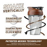 HELIMIX 1.5 Vortex Blender Shaker Bottle Holds Upto 20oz | No Blending Ball or Whisk | USA Made | Portable Pre Workout Whey Protein Drink Shaker Cup | Mixes Cocktails Smoothies Shakes | Top Rack Safe