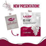 Lalvin EC-1118 Wine Yeast (10 Pack) - Champagne Yeast - Make Wine Cider Mead Kombucha At Home - 5 g Sachets - Saccharomyces cerevisiae - Sold by CAPYBARA Distributors Inc.