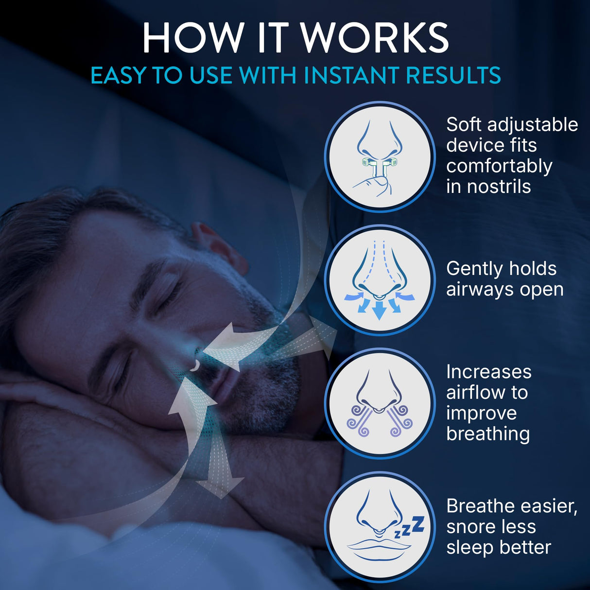 Mute by Rhinomed Nasal Dilator for Snore Reduction | Small 3pk | Increase Airflow | Anti Snoring Devices | Nasal Dilators for Sleeping | Internal Nasal Dilator | Snoring Solution | Transparent