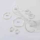 Gokeey Silver Earrings for Women Trendy, Hypoallergenic Silver Hoop Earrings for Women, Small Hoop Earrings Huggie Hoops Earrings for Jewelry Gifts 14mm 20mm 30mm 40mm