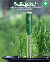 Dr.meter 4-in-1 Soil Moisture Meter 300ft Wireless Soil Tester Sensor