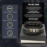Larvincy To My Son Bracelet From Mom Dad, Wedding Birthday Graduation Gifts