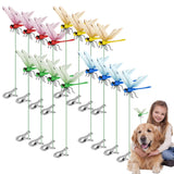 Tolego 16 pcs Dragon Fly Clips for Bugs Repel Lent - Lifelike Outdoor Decorative Dragonflies for Patio, Porch, Plants, Yard and Backpack, Waterproof Summer Garden Ornaments