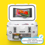 Cooler Net for Dry Storage and Organization - Compatible with YETI, RTIC, Ninja, Igloo, Coleman, Lifetime, Pelican Ice Chests - Works with Cooler Lights, Wheel Kits, RTIC Cooler Accessories, and More