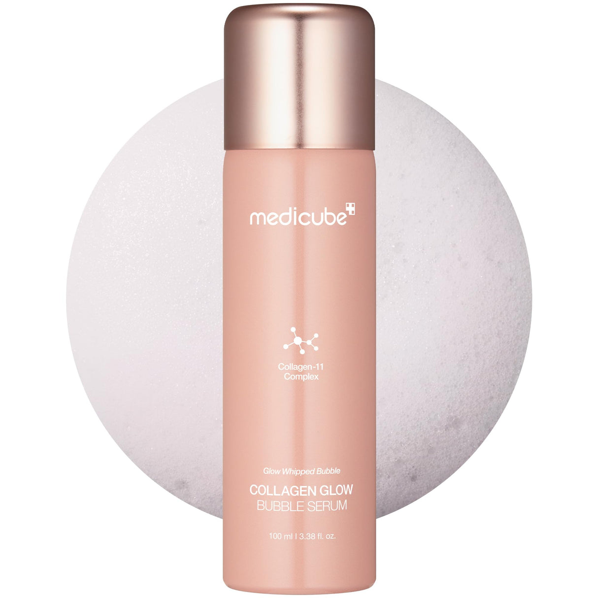 Medicube Collagen Glow Bubble Serum - Fast-absorbing bubble-type serum that gives you 24h Glow & Lifted Look - Korean skincare (3.38fl.oz.)