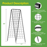 Heavy Duty Cucumber Trellis, 50" x 17" A-Frame Garden Trellis.1Pack
